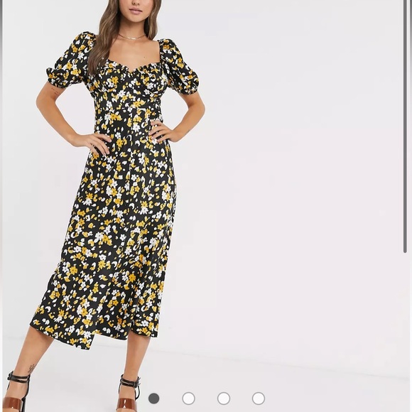 ASOS Dresses & Skirts - ASOS DESIGN button through maxi tea dress in floral animal print